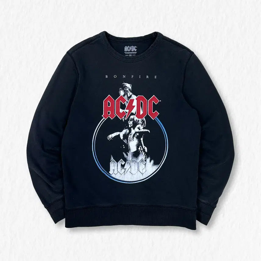 [BUNJANG] TOPTEN AC/DC Vintage Cracked Sweatshirt / 탑텐 ACDC 빈티지 크랙 맨투맨
