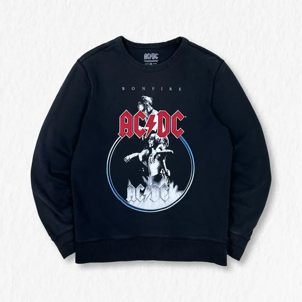 [BUNJANG] TOPTEN AC/DC Vintage Cracked Sweatshirt / 탑텐 ACDC 빈티지 크랙 맨투맨