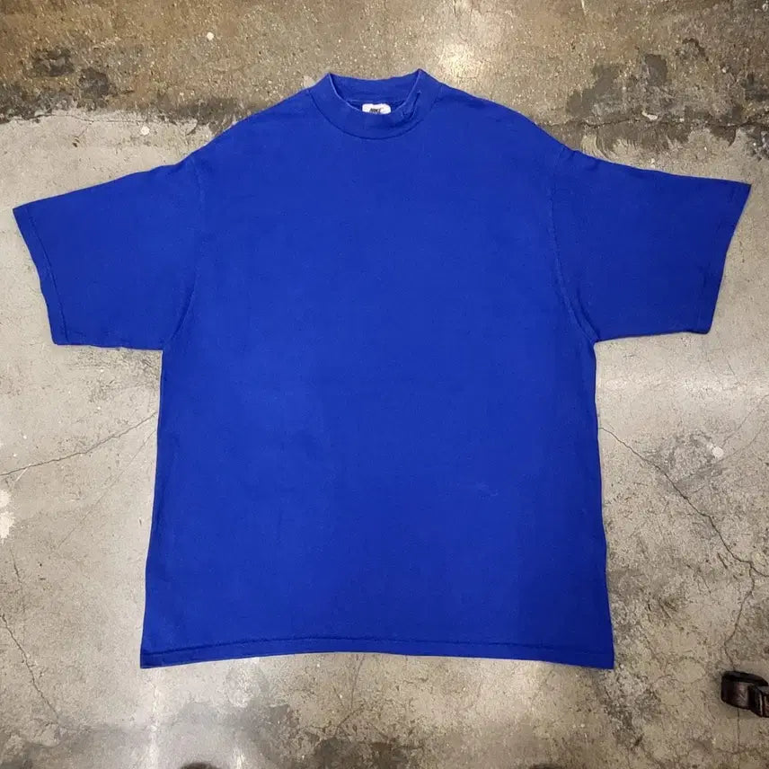 [BUNJANG] Vintage Nike Swoosh Half-Turtleneck T-Shirt - Made in USA '90s / 레어 90s Made in USA 빈티지 나이키 스우시 반터틀넥 반팔티