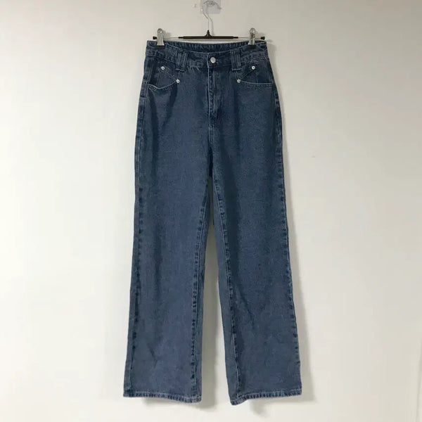 [BUNJANG] CIDER Women's Dark Wash Wide Leg Pants XS / CIDER 여성진청와이드팬츠XS호호상점