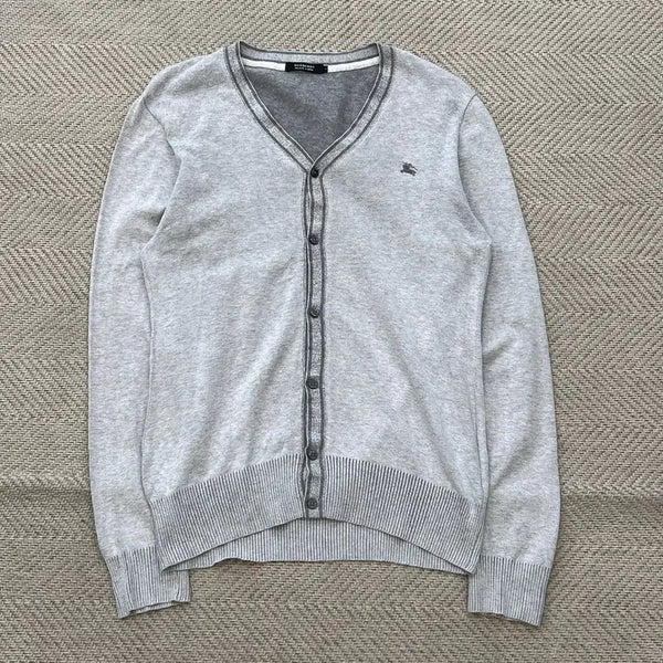 [BUNJANG] Burberry Black Label Basic Logo Cardigan / 버버리 블랙라벨 베이직 로고 가디건 r4222