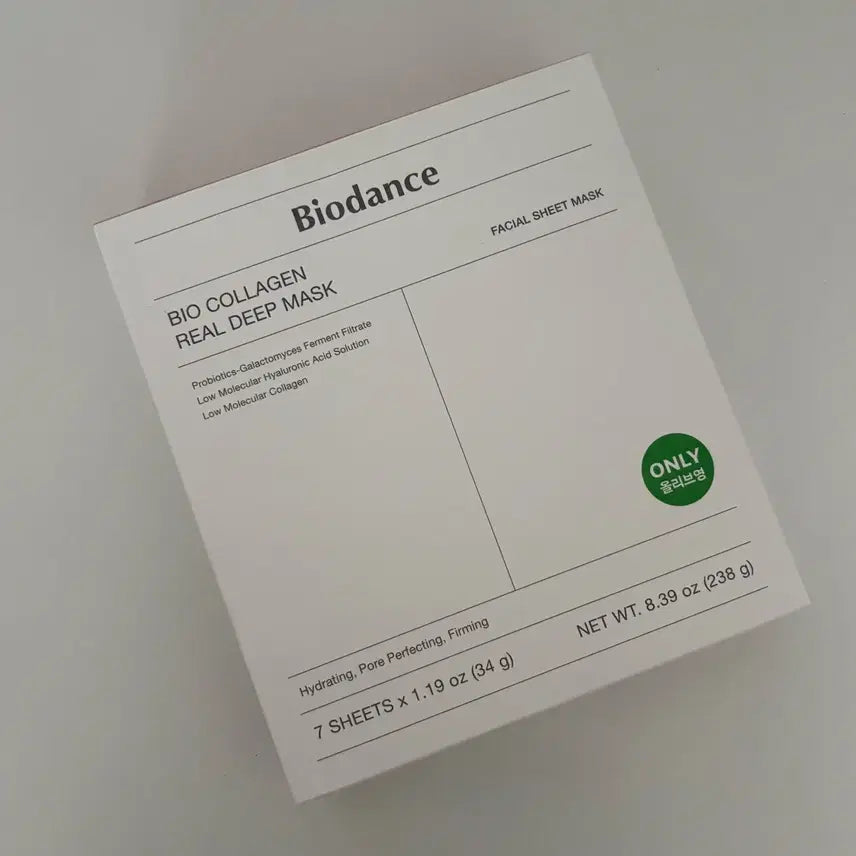 [BUNJANG] Biodance Bio Collagen Real Deep Mask (7 Sheets, Unsealed) / 미개봉) 바이오던스 바이오 콜라겐 리얼 딥 마스크 7매