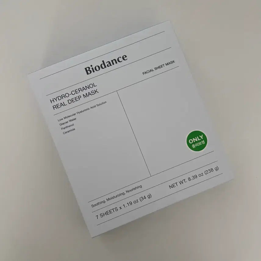 [BUNJANG] Biodance Hydro Ceranol Real Deep Mask (7 Sheets, Sealed) / 미개봉) 바이오던스 하이드로 세라놀 리얼 딥 마스크 7매