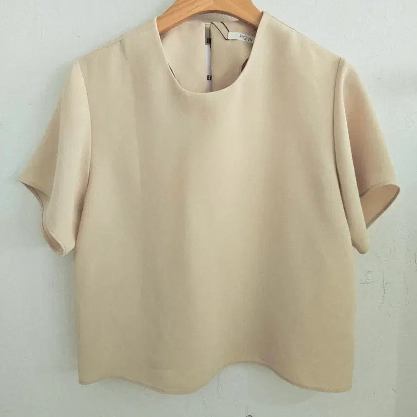 [BUNJANG] R2W Blouse Beige Yellow Size 2 / 알투더블유 블라우스
