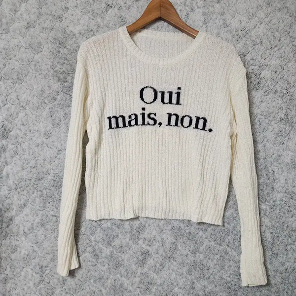 [BUNJANG] Ribbed Long Sleeve Knit / J766 [F] 골지 긴팔 니트