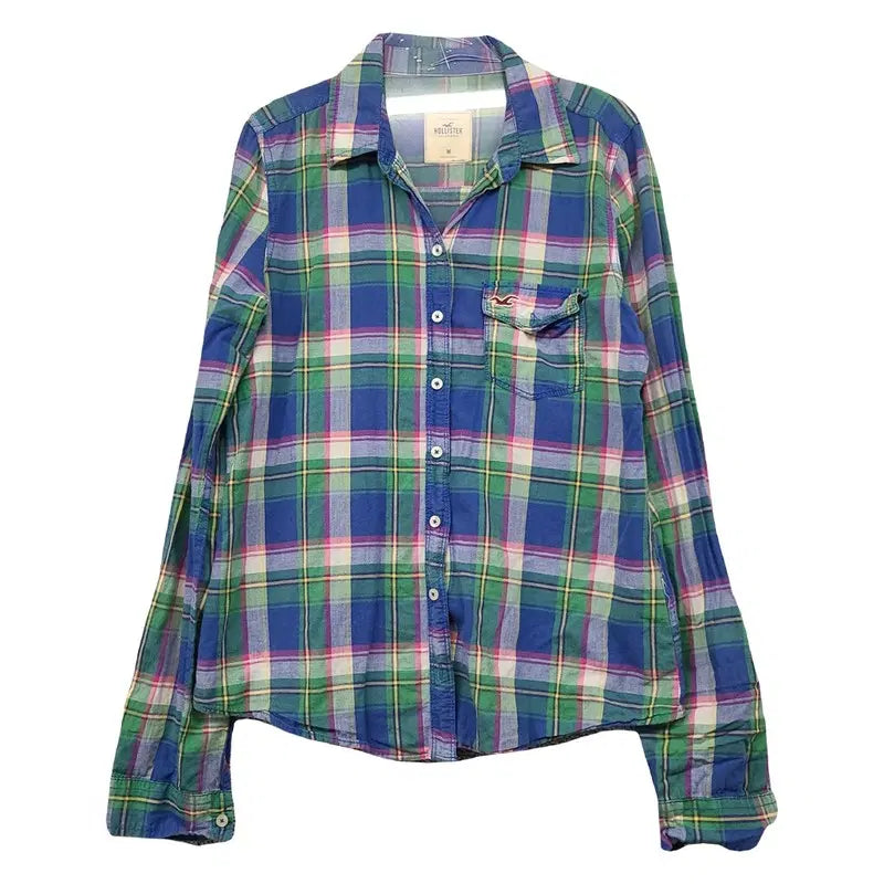 [BUNJANG] Hollister Plaid Casual Shirt M / 홀리스터 체크 캐주얼 셔츠 M