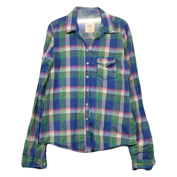 [BUNJANG] Hollister Plaid Casual Shirt M / 홀리스터 체크 캐주얼 셔츠 M