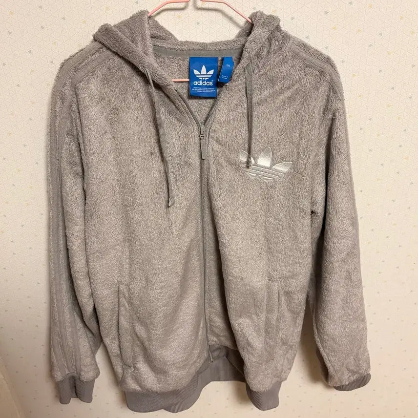 [BUNJANG] Adidas Firebird Sherpa Fleece Hooded Zip-Up / 아디다스 파이어버드 쉐르파 후리스 후드집업