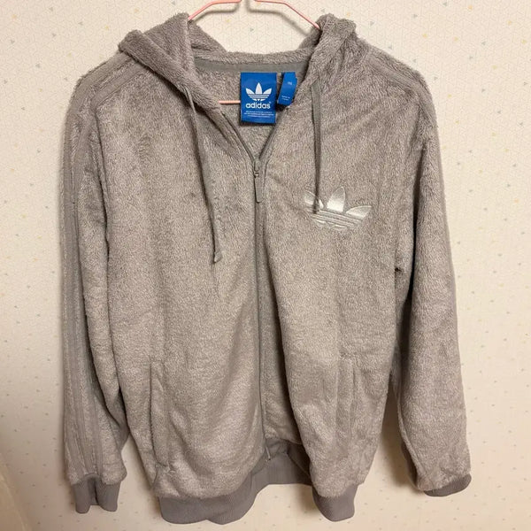 [BUNJANG] Adidas Firebird Sherpa Fleece Hooded Zip-Up / 아디다스 파이어버드 쉐르파 후리스 후드집업