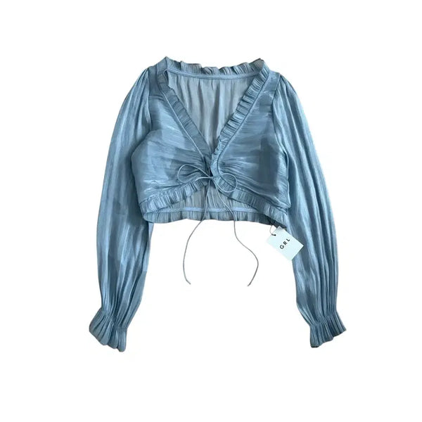 [BUNJANG] GRL Sheer Bolero Cardigan / GRL 볼레로 시스루 가디건