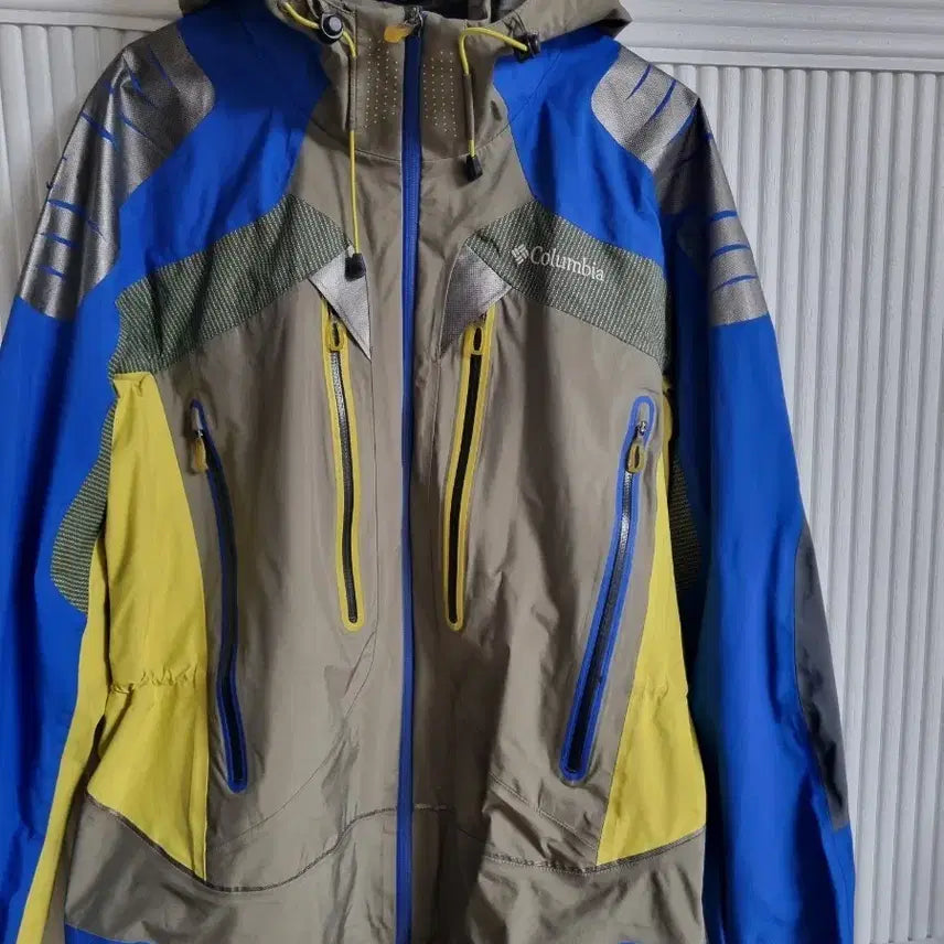 [BUNJANG] Columbia Omni-Tech Jacket Blue/Yellow/Grey L / 컬럼비아 옴니테크 자켓 블루/옐로우/그레이L 100