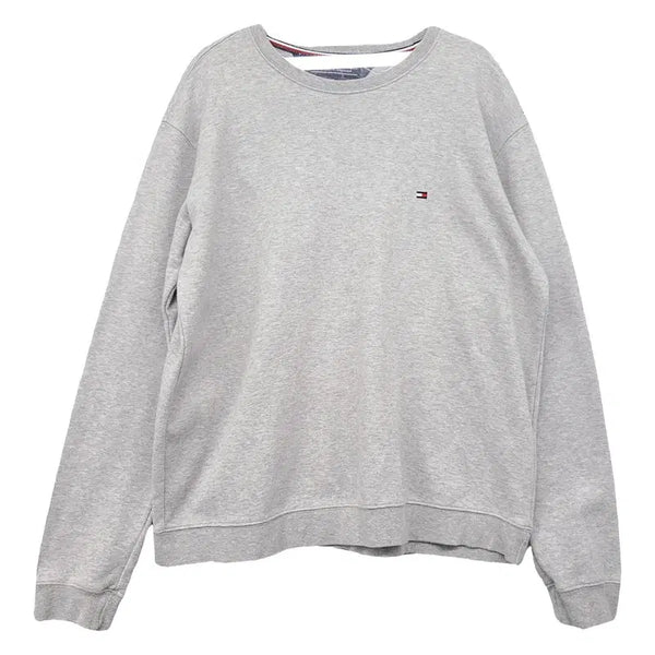 [BUNJANG] Tommy Hilfiger Light Gray Crewneck Sweatshirt M / 타미힐피거 라이트 그레이 맨투맨 M