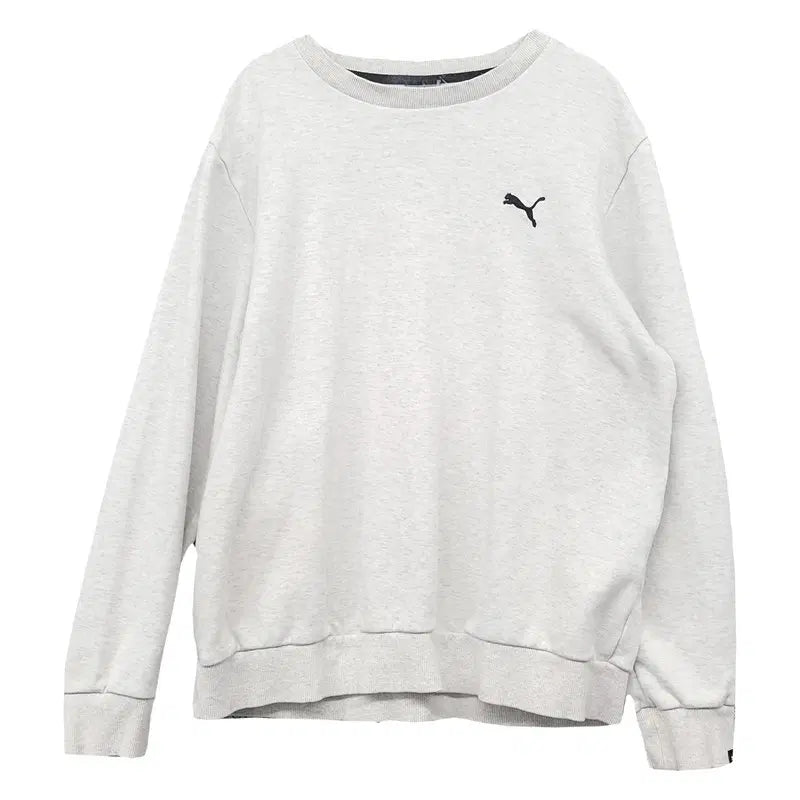 [BUNJANG] Puma Light Grey Sweatshirt L / 푸마 라이트 그레이 맨투맨 L