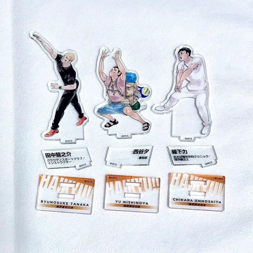 [BUNJANG] Haikyu!! Original Illustration Chronicle Diorama Set (Nishinoya, Tanaka, Ennoshita) / 하이큐)원화)아크릴) 크로니클 디오라마 니시노야 타나카 엔노시타