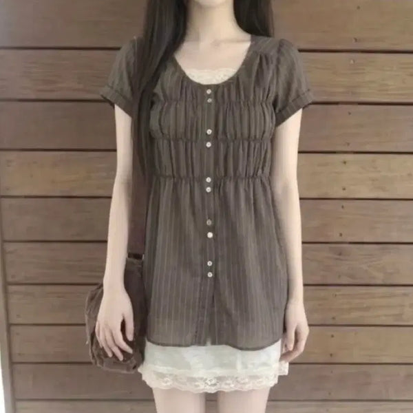 [BUNJANG] Yousofie One-Piece Blouse / 유소피에 원피스 블라우스