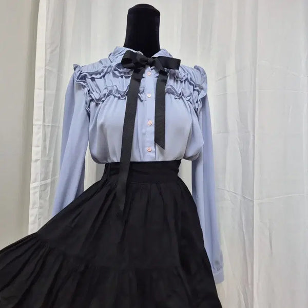 [BUNJANG] Somedays Blouse and Skirt Set / 교신 썸데이즈 블라우스 스커트 (하객룩 피로연 돌잔치 졸업 면접 양산형 지뢰계 멘헤라
