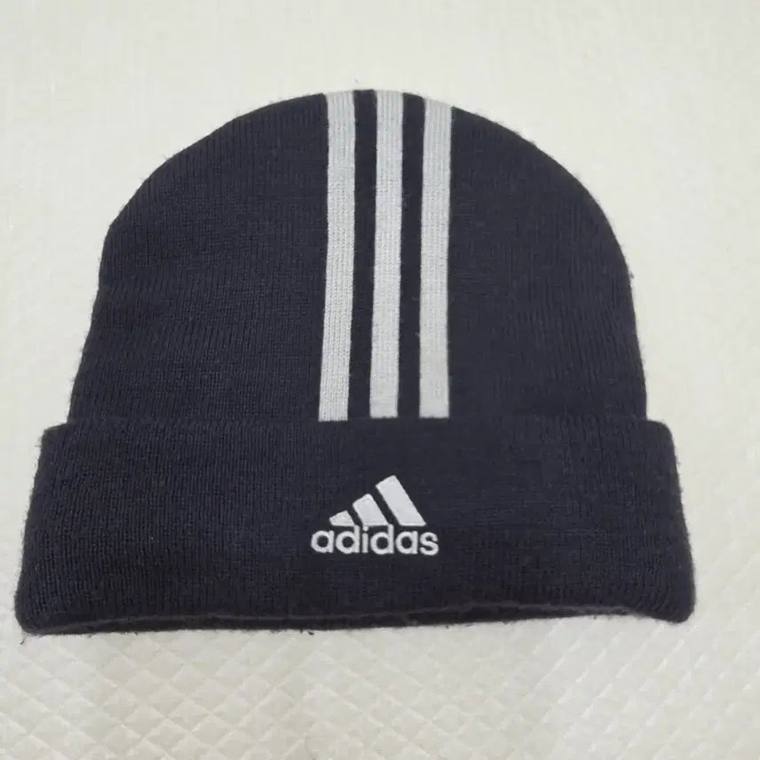 [BUNJANG] Adidas Tricolor Fleece Lined Knit Beanie / [프립]F/아디다스(adidas) 삼선 플리스 안감 니트 비니