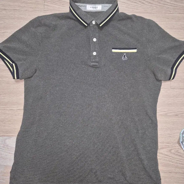 [BUNJANG] Beanpole Collar T-Shirt Green Khaki / 빈폴 카라 티셪드