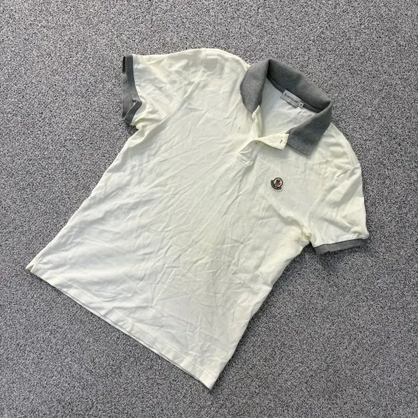 [BUNJANG] Moncler Vintage Short Sleeve Polo Shirt / S 빈티지 몽클레어 반팔 카라티 0806J1