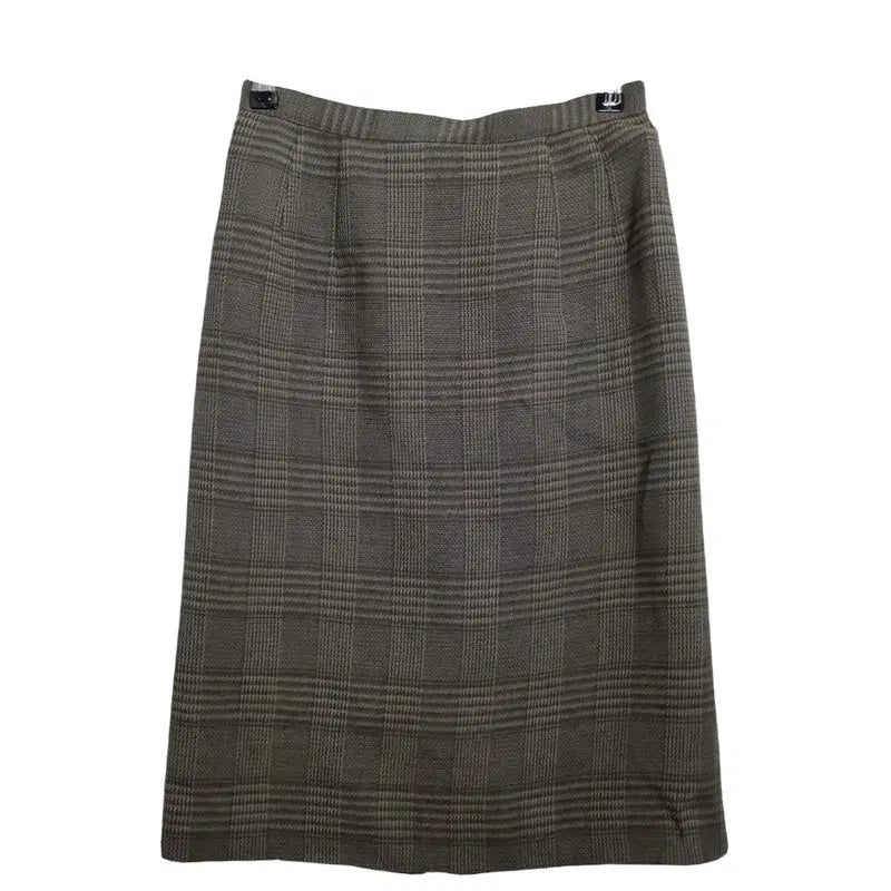 [BUNJANG] BRUNO PIATTELLI Checked Wool Straight Fit Skirt (25-inch) / BRUNO PIATTELLI 브루노 피아텔리 체크 일자핏 울스커트 [25인치]