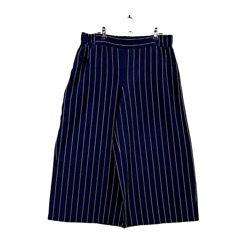 [BUNJANG] Beck International Women's Classic Wide Fit Striped Slacks Size 31 / 베크인터내셔널 여성 클래식한 와이드핏 슬랙스 31 스트라이프 43105