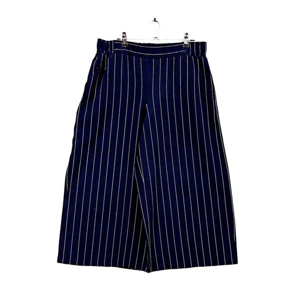 [BUNJANG] Beck International Women's Classic Wide Fit Striped Slacks Size 31 / 베크인터내셔널 여성 클래식한 와이드핏 슬랙스 31 스트라이프 43105