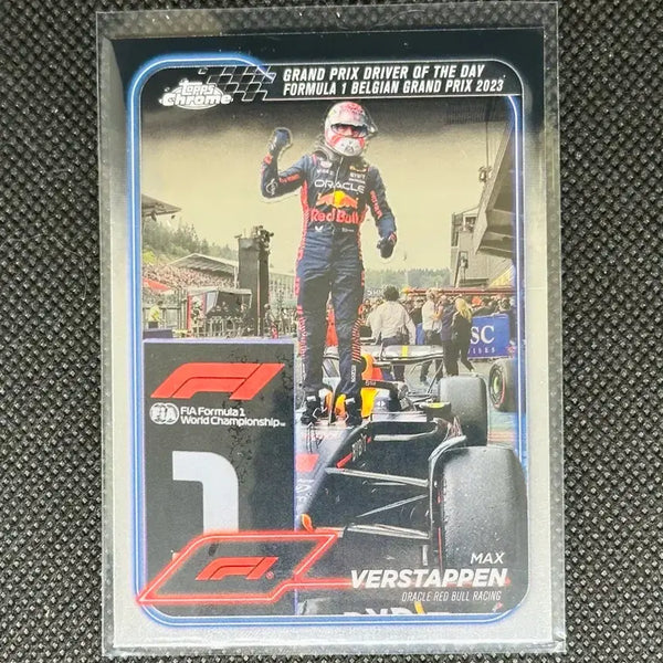 [BUNJANG] Max Verstappen 2024 Topps Chrome Belgian Grand Prix Driver of the Day Card / 2024 F1 탑스 크롬 막스 베르스타펜 카드