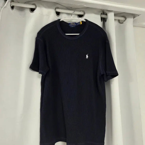 [BUNJANG] Polo Ralph Lauren Waffle Knit T-Shirt Classic Fit Navy / 폴로 와플 반팔티