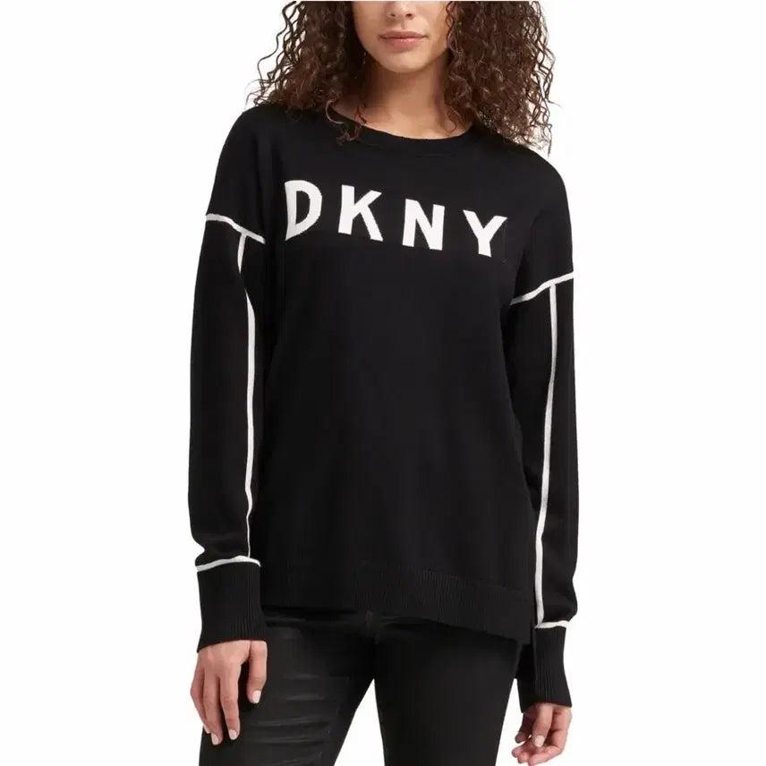 [BUNJANG] DKNY Big Logo Knit Sweater / dkny 빅로고 니트