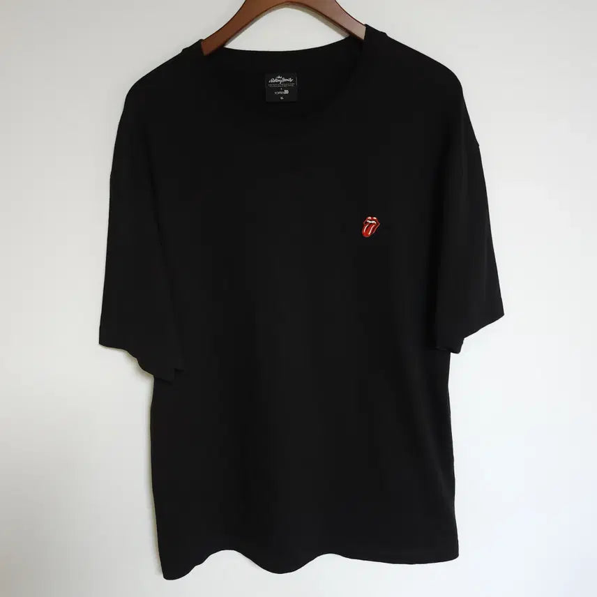 [BUNJANG] TOPTEN Rawlings Rolling Stones Men's Black Short Sleeve T-Shirt (Korean Size 103) / H77 탑텐 블랙 남성 반팔티 롤링스톤 남자 반팔 티셔츠