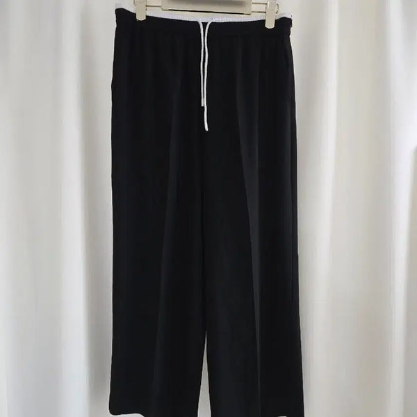 [BUNJANG] ST. JOHN Blue Label Black Wide Pants / ST. JOHN 블루라벨 블랙 와이드 팬츠