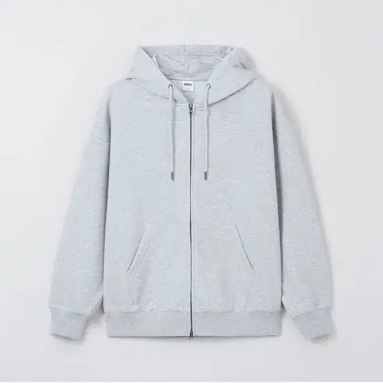 [BUNJANG] SPAO White Melange M Hoodie Zip-Up / 스파오 화이트 멜란지 M후드집업