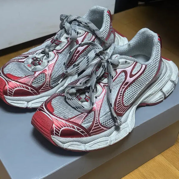 [BUNJANG] Balenciaga 3XL Sneakers White Red Size 43 / 발렌시아가 3xl 화이트레드 43