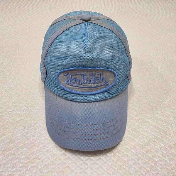 [BUNJANG] Von Dutch Oval Logo Mesh Trucker Cap / [프립]F/y2k 본더치(Von Dutch) 오벌 로고 메쉬 트러커캡
