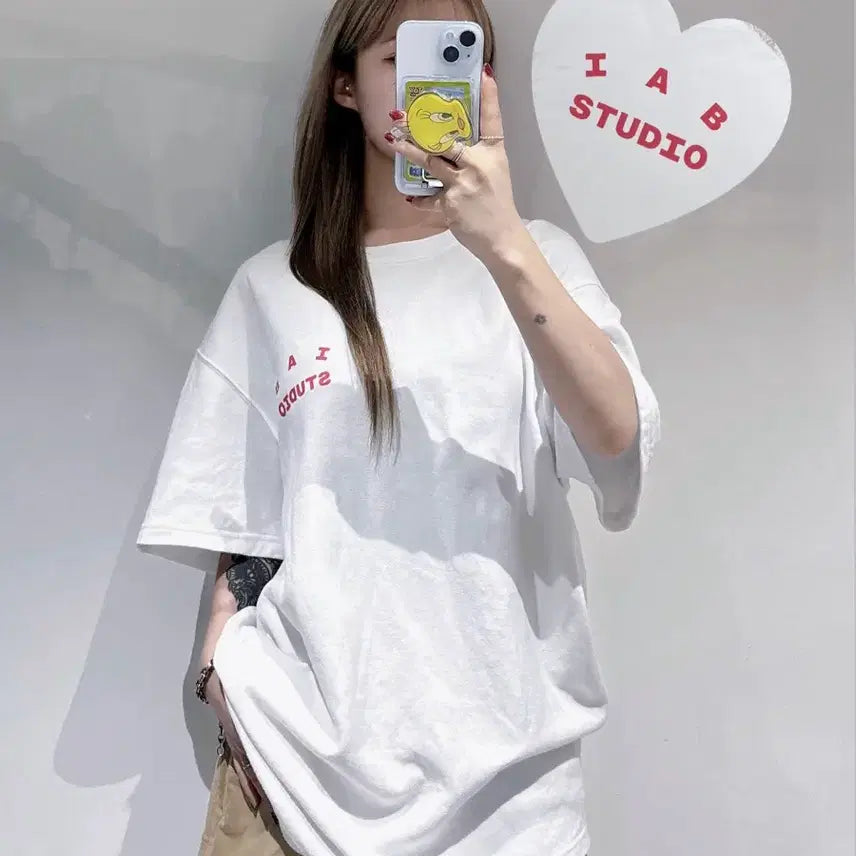 [BUNJANG] IAB Studio White T-Shirt XL / 아이앱 화이트 반팔