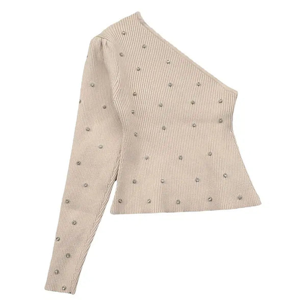 [BUNJANG] Shop sider Dot Beige Long Sleeve T-Shirt XL / 샵사이더 도트 베이지 긴팔티 XL