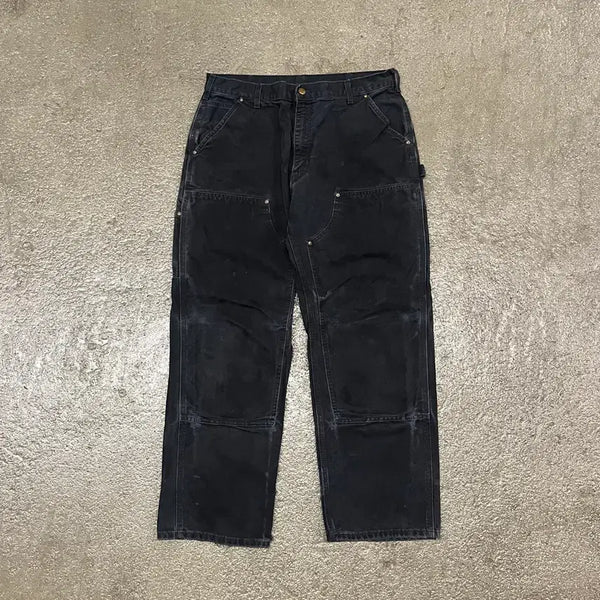 [BUNJANG] Carhartt Black Double Knee Work Pants (34) / Carhartt 블랙 더블니 워크 팬츠 (34)