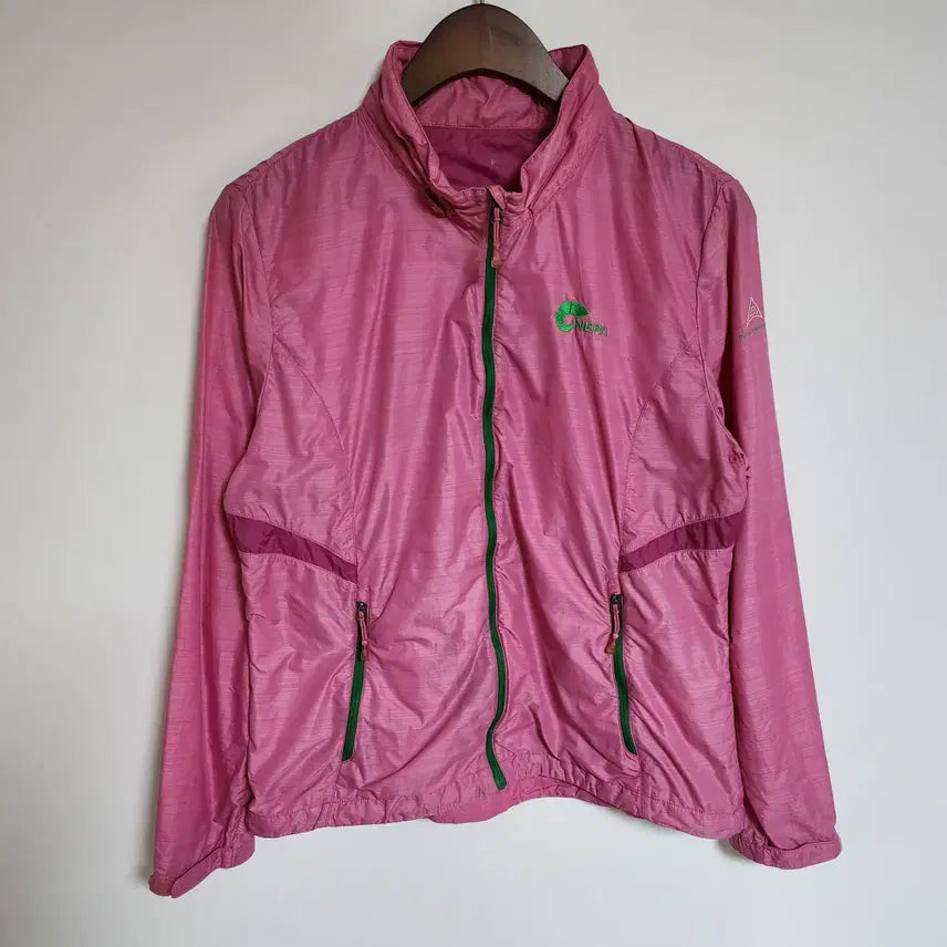 [BUNJANG] Nepa Pink Zip-Up Jacket / H79 네파 핑크 여성 집업 자켓 로고 여자