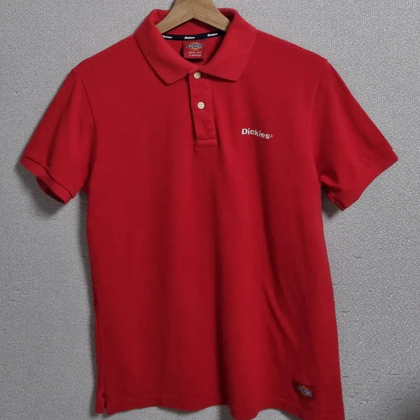 [BUNJANG] SM Dickies Red PK Short Sleeve T-Shirt / SM ) 디키즈 레드 PK 반팔티