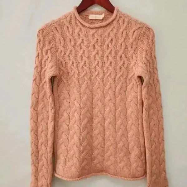 [BUNJANG] Tory Burch 100% Cashmere Cable Knit Sweater XS / 토리버치 캐시미어100 꽈배기 니트 XS사이즈