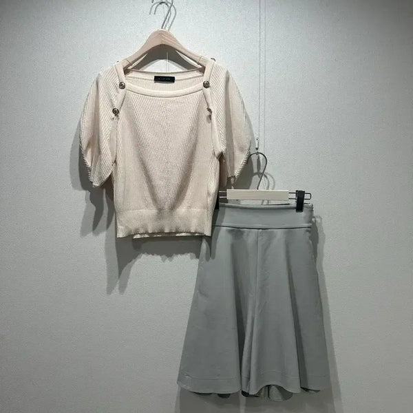 [BUNJANG] MISSHA Bolero Puff Sleeve Knit / 미샤 볼레로 퍼프슬리브 니트