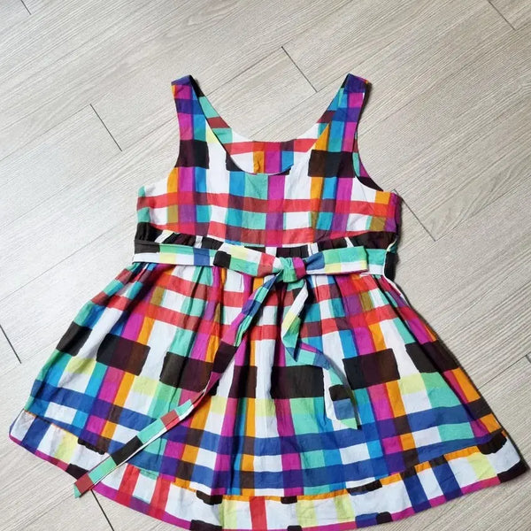 [BUNJANG] Checkered Linen Tank Top / 체크 면 나시 탑