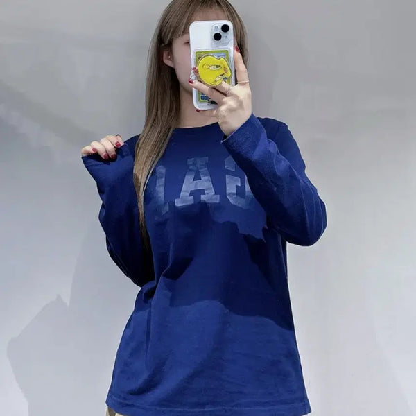 [BUNJANG] GAP Big Logo Long Sleeve T-Shirt M / 갭 빅로고 롱슬리브