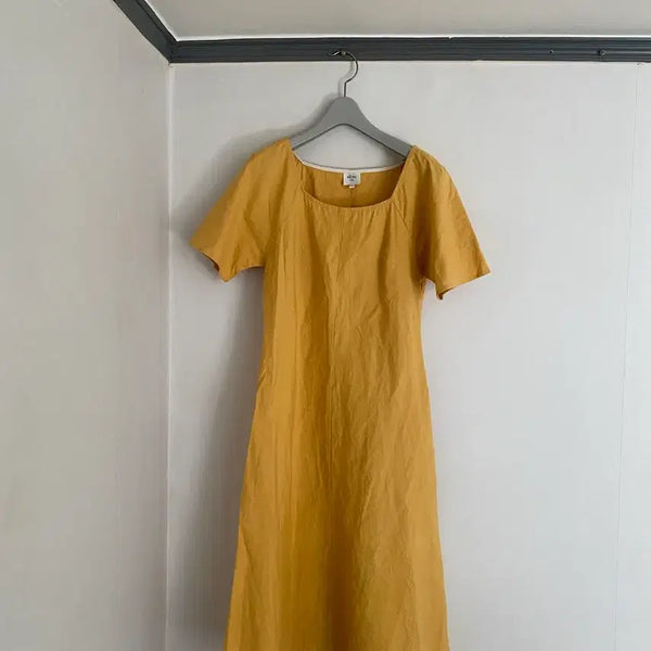 [BUNJANG] Akro Linen Midi Dress / 55 akro 아크로 새옷 상태 린넨 바스락 원피스