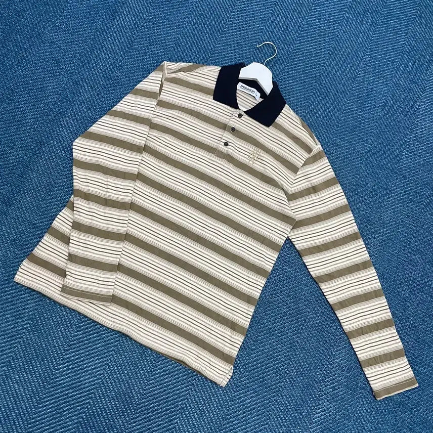 [BUNJANG] Frienda Long Sleeve Collar T-Shirt Women's Free Size / [여성F] 프렌다 긴팔 카라티 만원샵