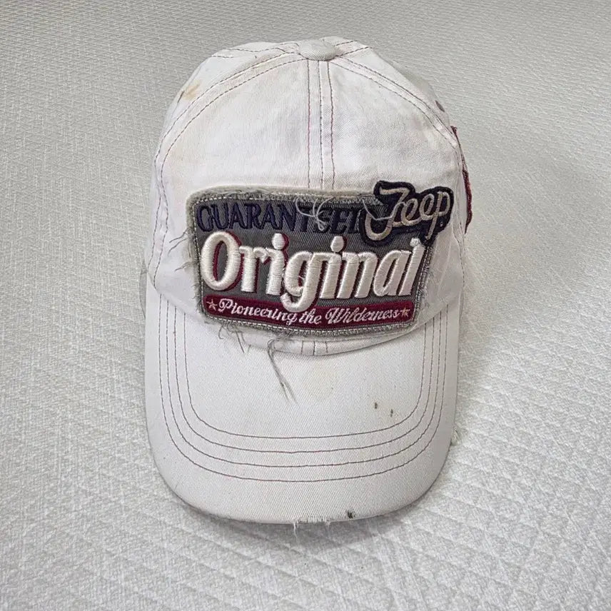 [BUNJANG] Jeep Original Wappen Patch Leather Strap Ball Cap / [프립]F/지프(Jeep) 오리지널 와펜 패치 가죽 스트랩 볼캡