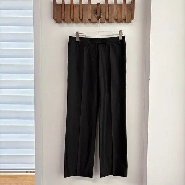 [BUNJANG] Costume National Silk Blend Low-Rise Straight Fit Pants / 코스튬 내셔널 실크 혼방 로우라이즈 팬츠