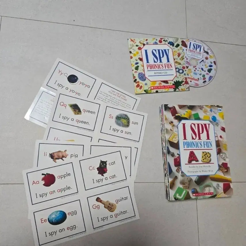 [BUNJANG] I SPY Phonics English Original Book Set with CD and Cards / I SPY 파닉스 영어 원서 세트 (cd, 카드 포함)