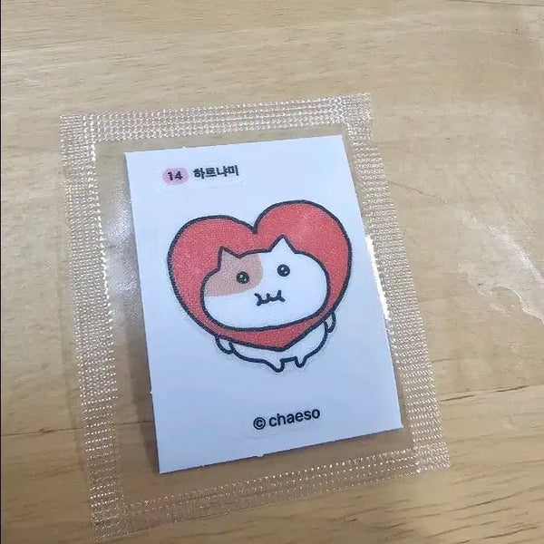 [BUNJANG] Jjonyami Heart Jjonyami Sticker #14 / 쫀냐미 띠부씰 하트냐미 스티커 14번