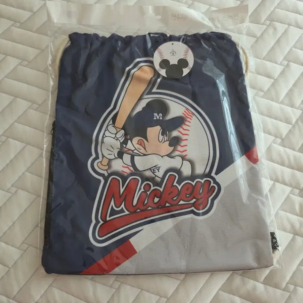 [BUNJANG] Disney Edition KBO Baseball Canvas Gym Sack (Sealed) / (미개봉) KBO 야구 캔버스 짐색 디즈니 에디션